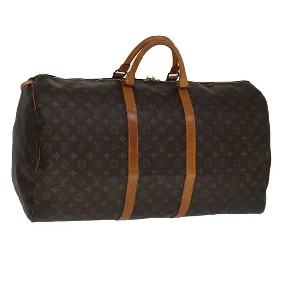 LOUIS VUITTON Monogram Keepall 60 Boston Bag M41422 LV Auth 109934 - Picture 2 of 16